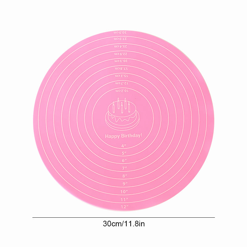 Silicone Cake Turntable Mat – Non-stick Heat Resistant Tool for Baking
