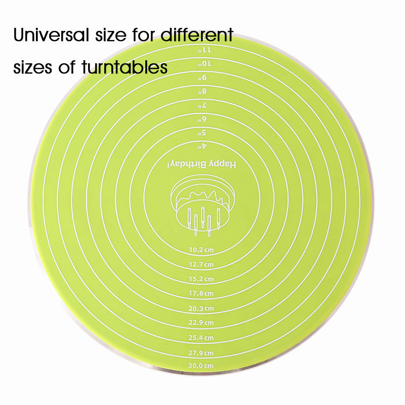 Silicone Cake Turntable Mat – Non-stick Heat Resistant Tool for Baking