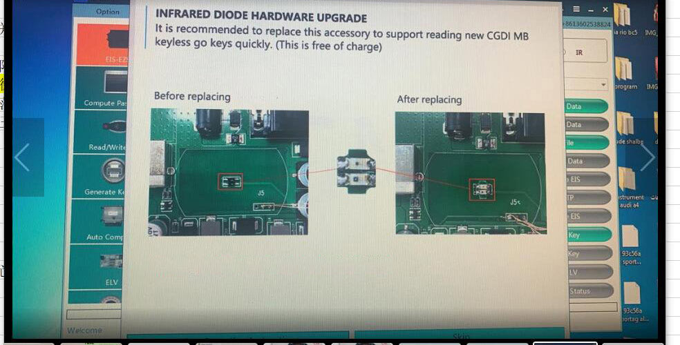 CGDI MB Smart Key – 315MHz 433MHz Replacement for Mercedes-Benz FBS3 Systems