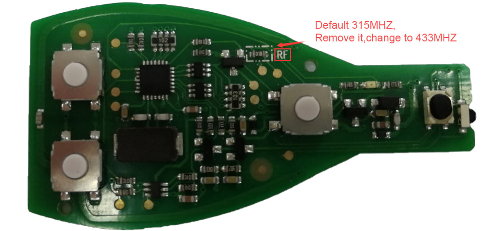CGDI MB Smart Key – 315MHz 433MHz Replacement for Mercedes-Benz FBS3 Systems