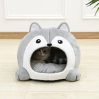 Plush Cat Bed Cave – Soft Pet Lounger for Small Dogs and Kittens