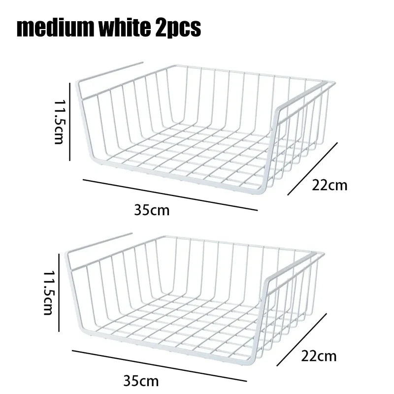 Metal Hanging Storage Basket – Multipurpose Organizer for Kitchen and Bedroom