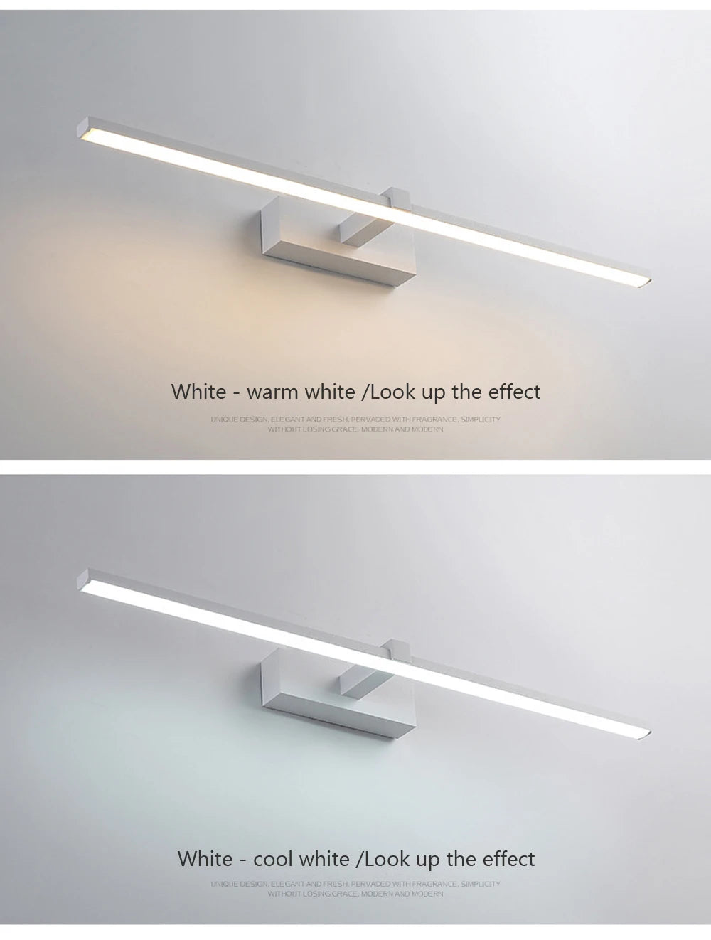 Modern Aluminum LED Wall Light – Adjustable Bathroom Mirror Vanity Lamp