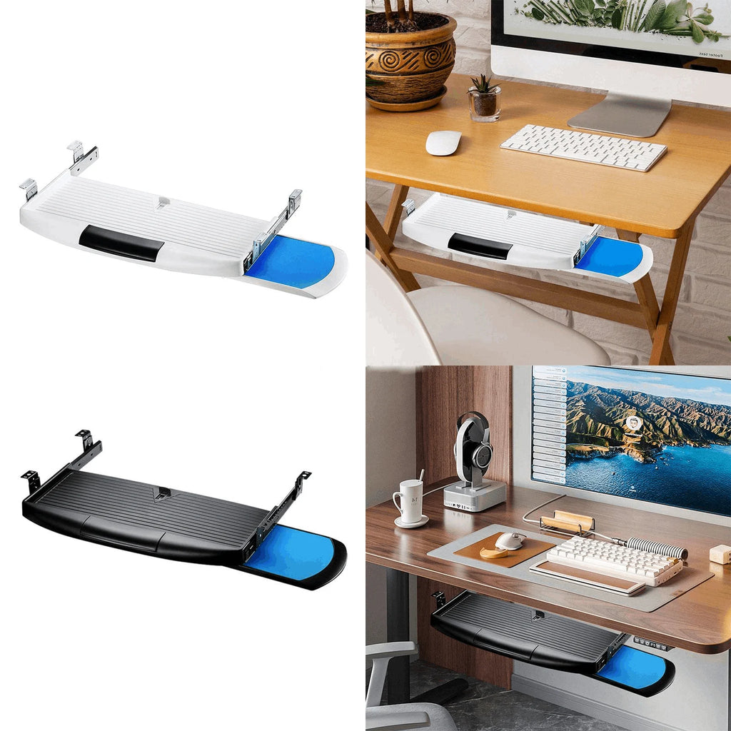Sliding Keyboard Tray – Ergonomic Under Desk Platform for Gaming and Study