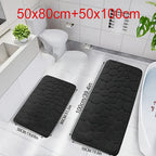 Absorbent Bathroom Rug – Slip-Resistant Floor Mat for Shower and Bathtub
