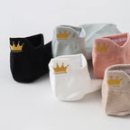 Embroidered Heart Ankle Socks – Cute Cotton Casual Footwear for Women