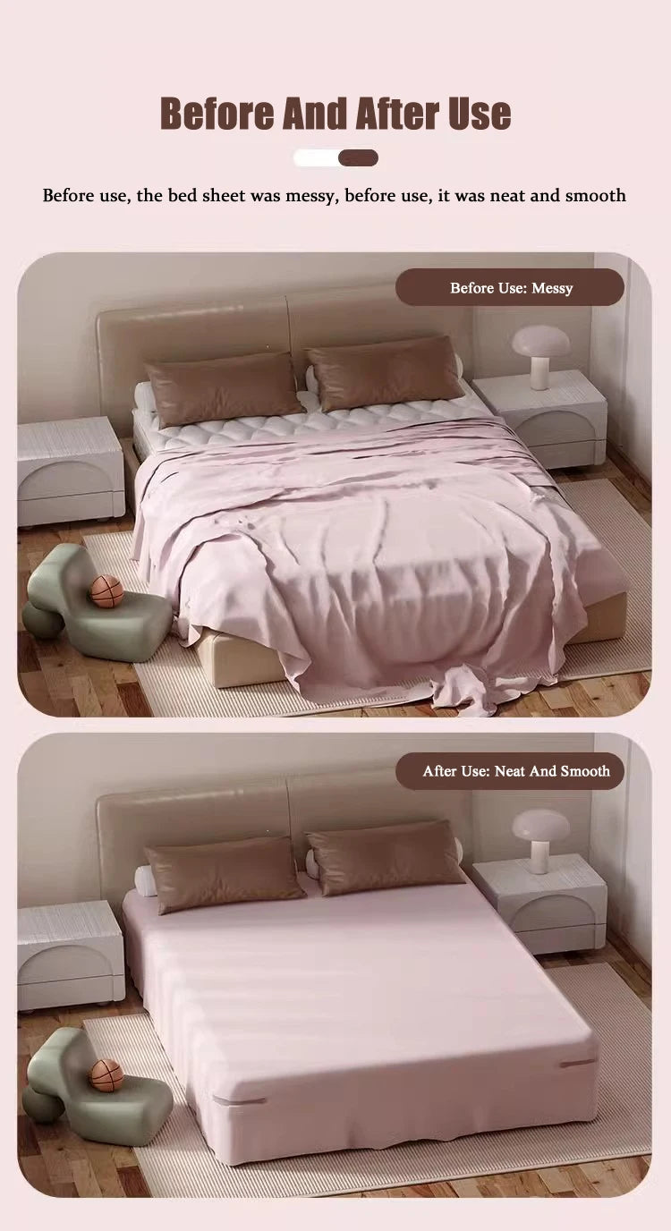 Invisible Bed Sheet Holder Clips – NeedleFree Anti-Slip Grippers for Bedding