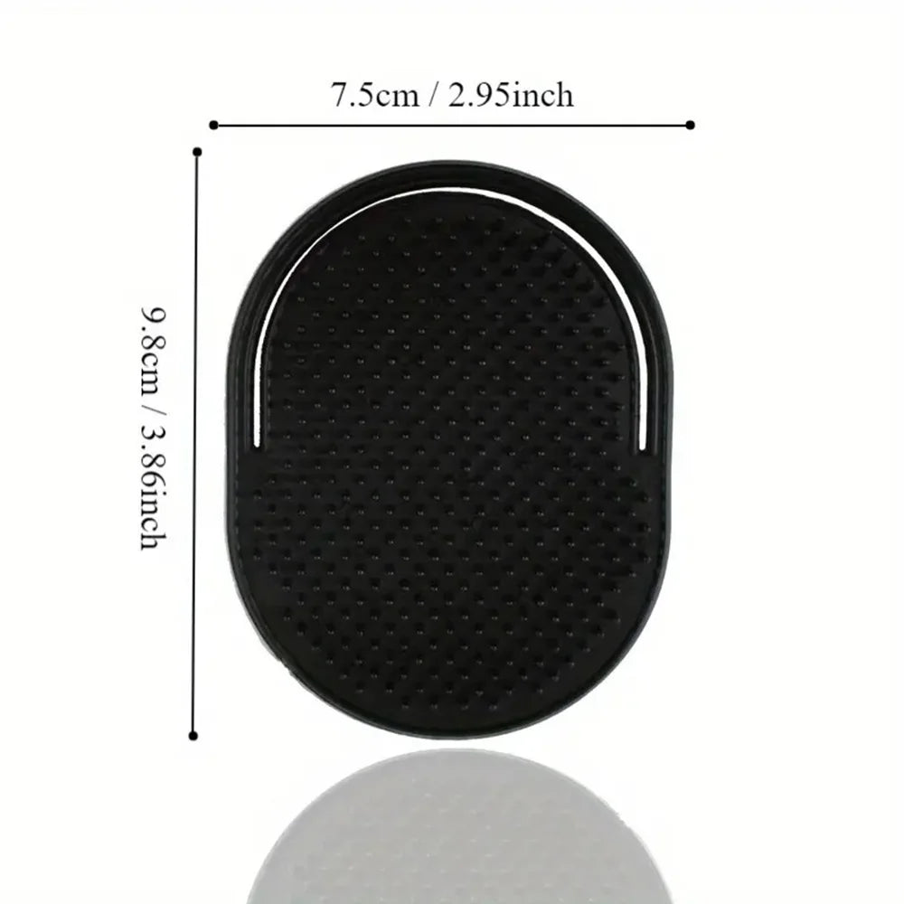 Portable Palm Massage Comb – Compact Grooming Brush for Men Travel