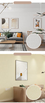 Self-Adhesive 3D Foam Wallpaper – Waterproof Linen Texture for Wall Renovation