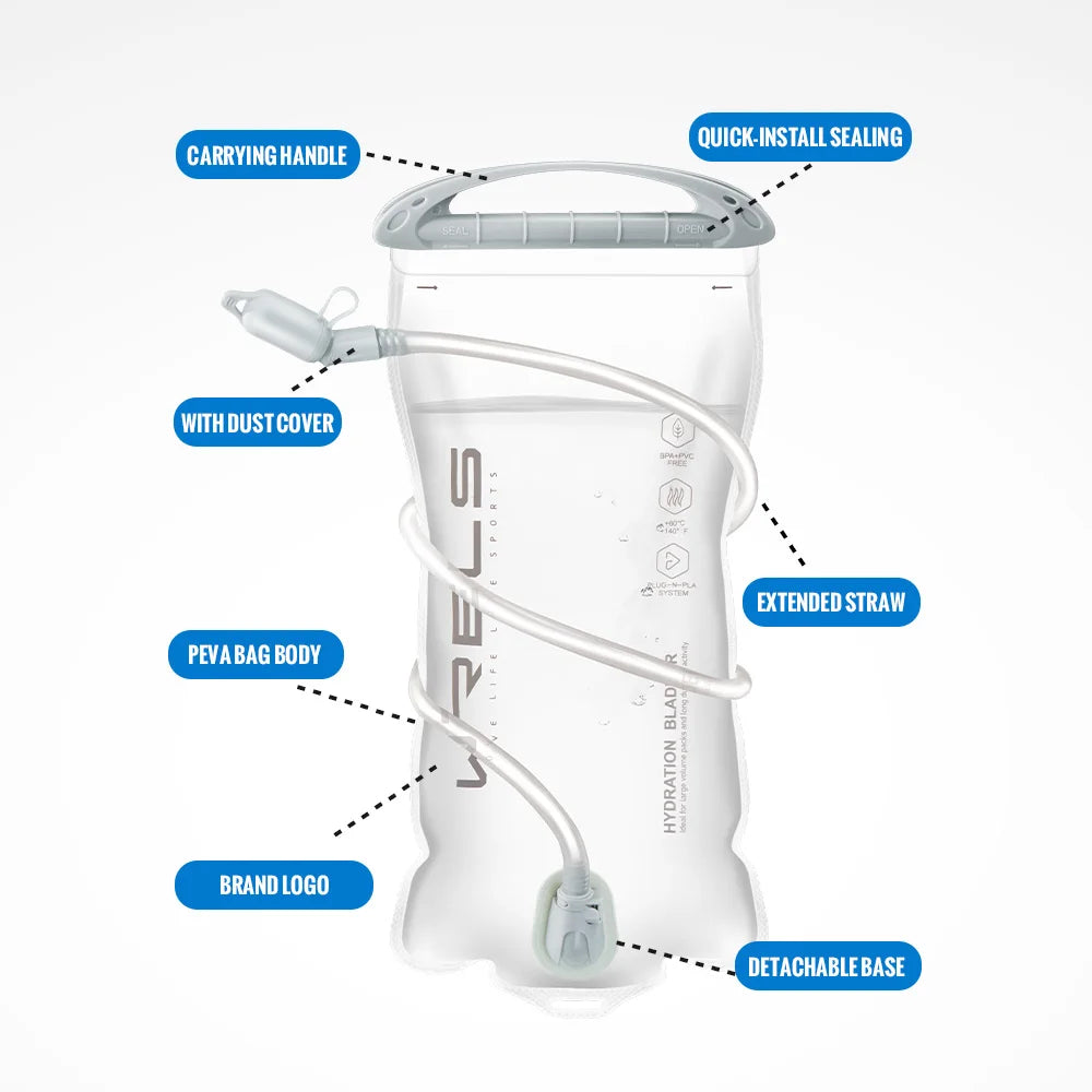 Hydration Bladder – BPA Free TPU Reservoir for Hiking Running and Cycling