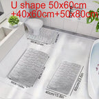 Absorbent Bathroom Rug – Slip-Resistant Floor Mat for Shower and Bathtub