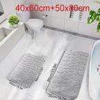 Absorbent Bathroom Rug – Slip-Resistant Floor Mat for Shower and Bathtub