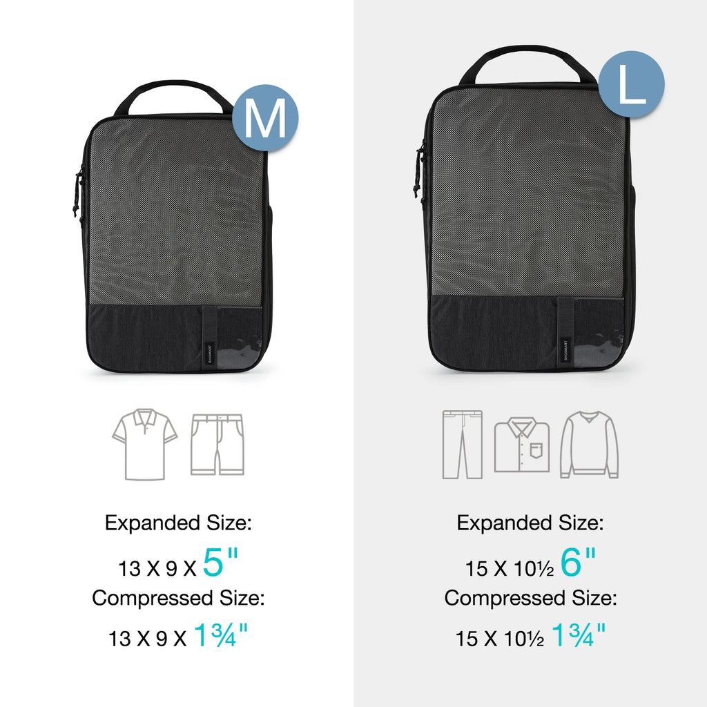 Compression Packing Cubes – Lightweight Luggage Organizers for Travel