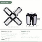 Adjustable LED Garage Lights – Foldable Ceiling Work Lamp for Workshop Warehouse