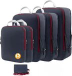 Waterproof Compression Packing Cubes – Space-Saving Luggage Organizers for Travel
