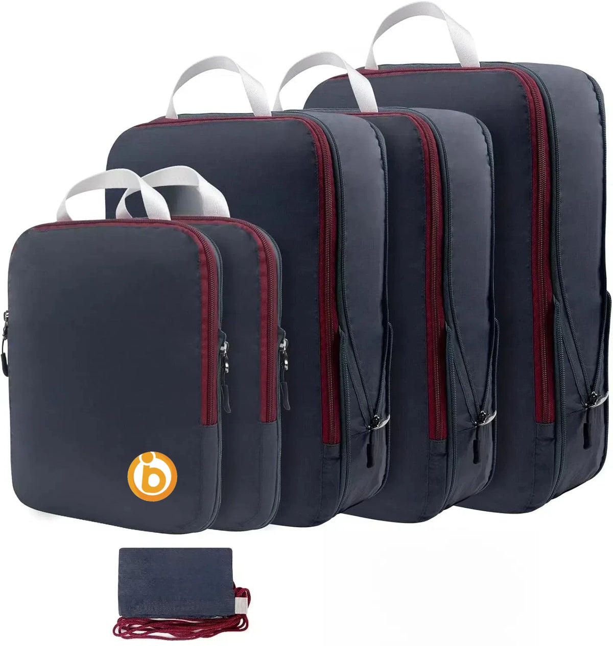 Waterproof Compression Packing Cubes – Space-Saving Luggage Organizers for Travel