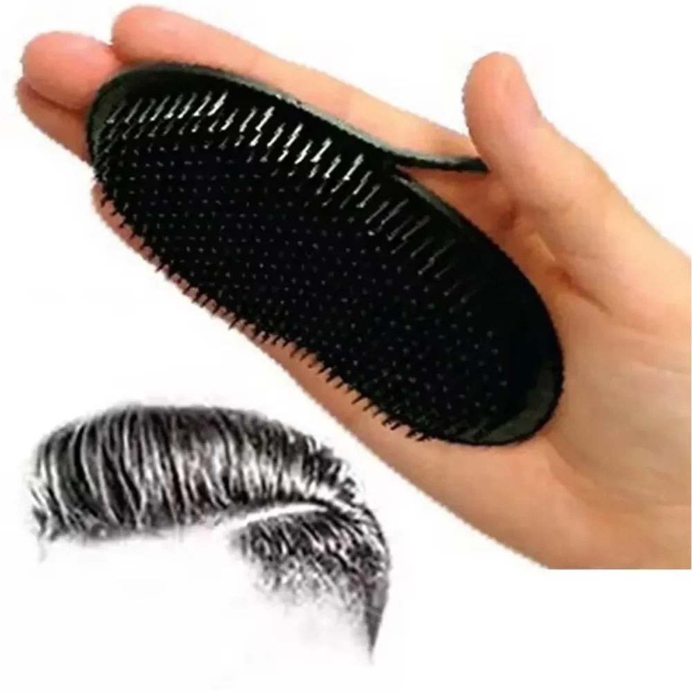 Portable Palm Massage Comb – Compact Grooming Brush for Men Travel