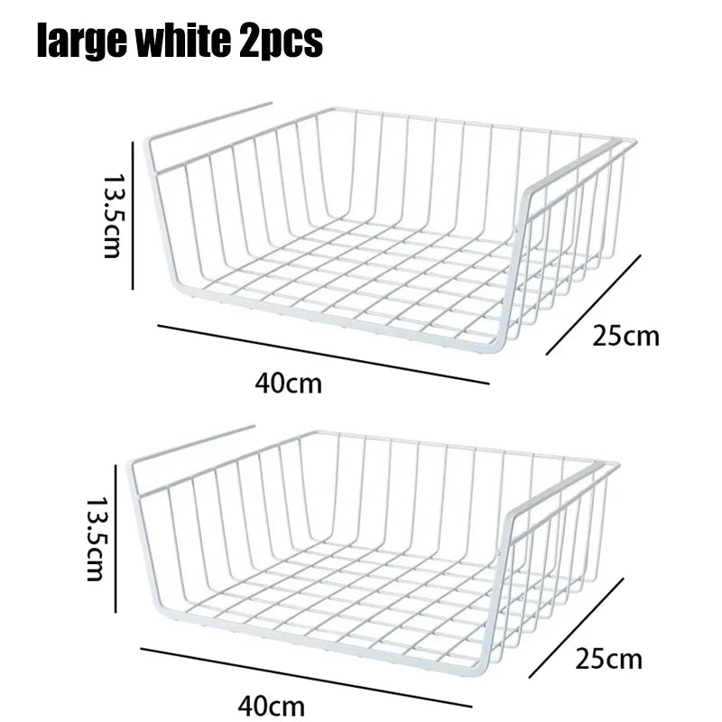 Metal Hanging Storage Basket – Multipurpose Organizer for Kitchen and Bedroom