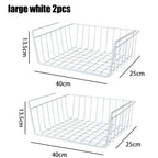 Metal Hanging Storage Basket – Multipurpose Organizer for Kitchen and Desk