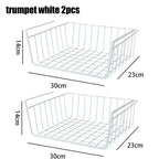 Metal Hanging Storage Basket – Multipurpose Organizer for Kitchen and Bedroom