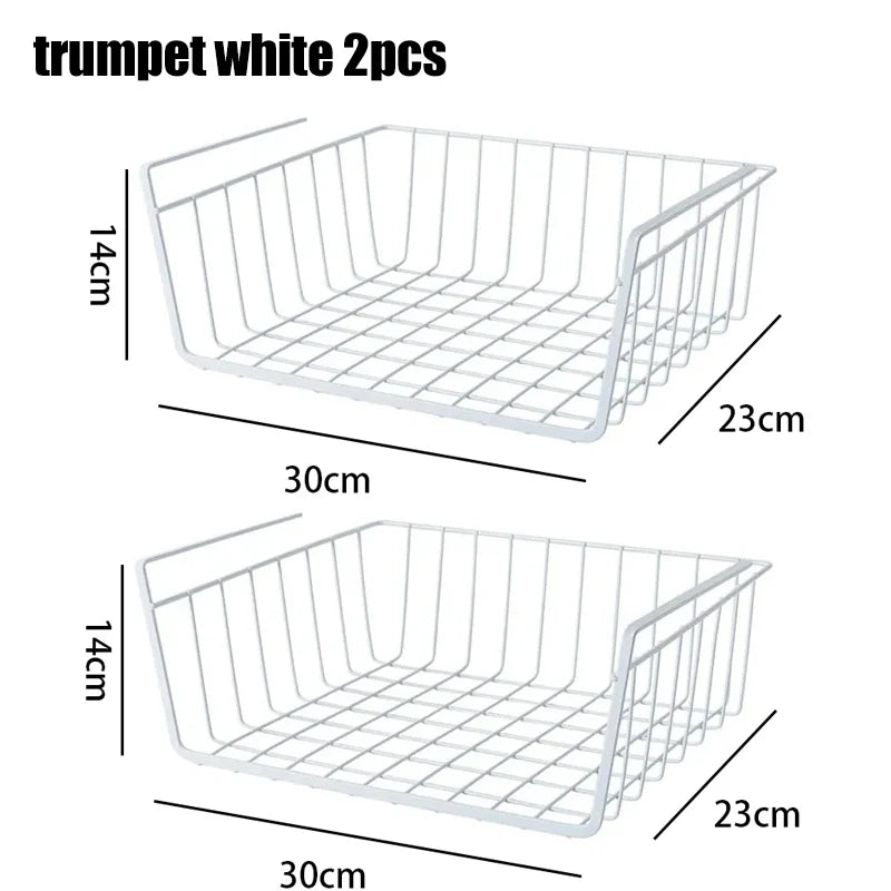 Metal Hanging Storage Basket – Multipurpose Organizer for Kitchen and Bedroom