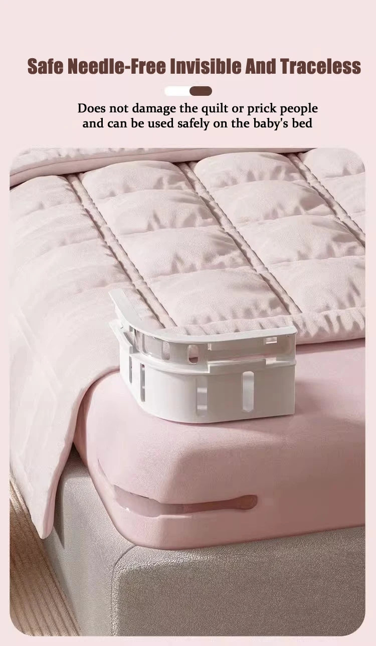 Invisible Bed Sheet Holder Clips – NeedleFree Anti-Slip Grippers for Bedding