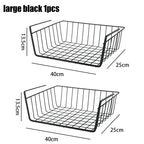 Metal Hanging Storage Basket – Multipurpose Organizer for Kitchen and Desk