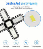 Adjustable LED Garage Lights – Foldable Ceiling Work Lamp for Workshop Warehouse