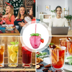 Strawberry Shaped Straw Cup – Cute Cartoon Fruit Tumbler for Summer Drinks