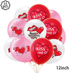Red Rose Foil Balloon – Romantic Floral Decor for Valentine's Day Weddings