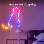 RGBIC Silicone Neon LED Strip – Music Sync Lighting for Room Decor