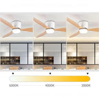 Dimmable LED Ceiling Fan – 42-52 Inch DC Motor for Modern Home Lighting