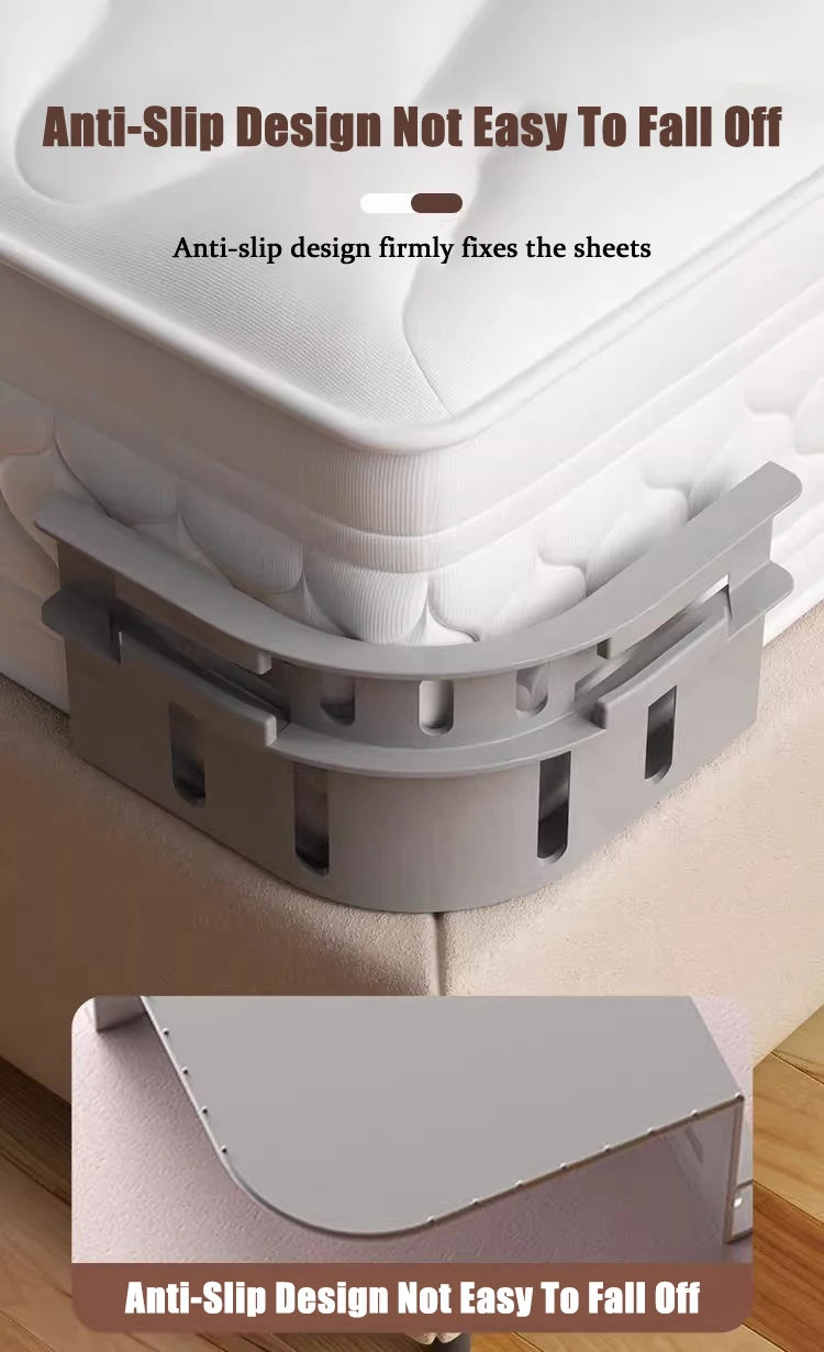 Invisible Bed Sheet Holder Clips – NeedleFree Anti-Slip Grippers for Bedding