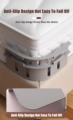 Invisible Bed Sheet Holder Clips – NeedleFree Anti-Slip Grippers for Bedding