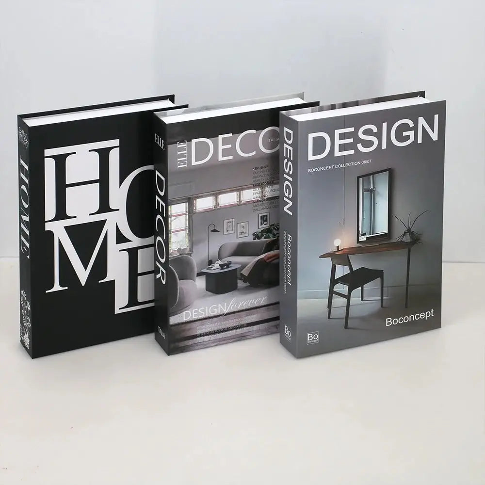 Decorative Simulation Books – Modern White Faux Props for Home Decor