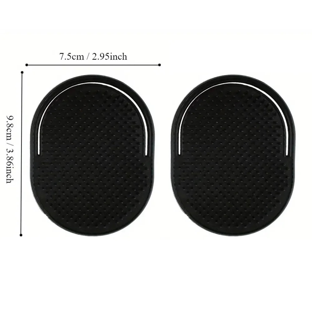 Portable Palm Massage Comb – Compact Grooming Brush for Men Travel