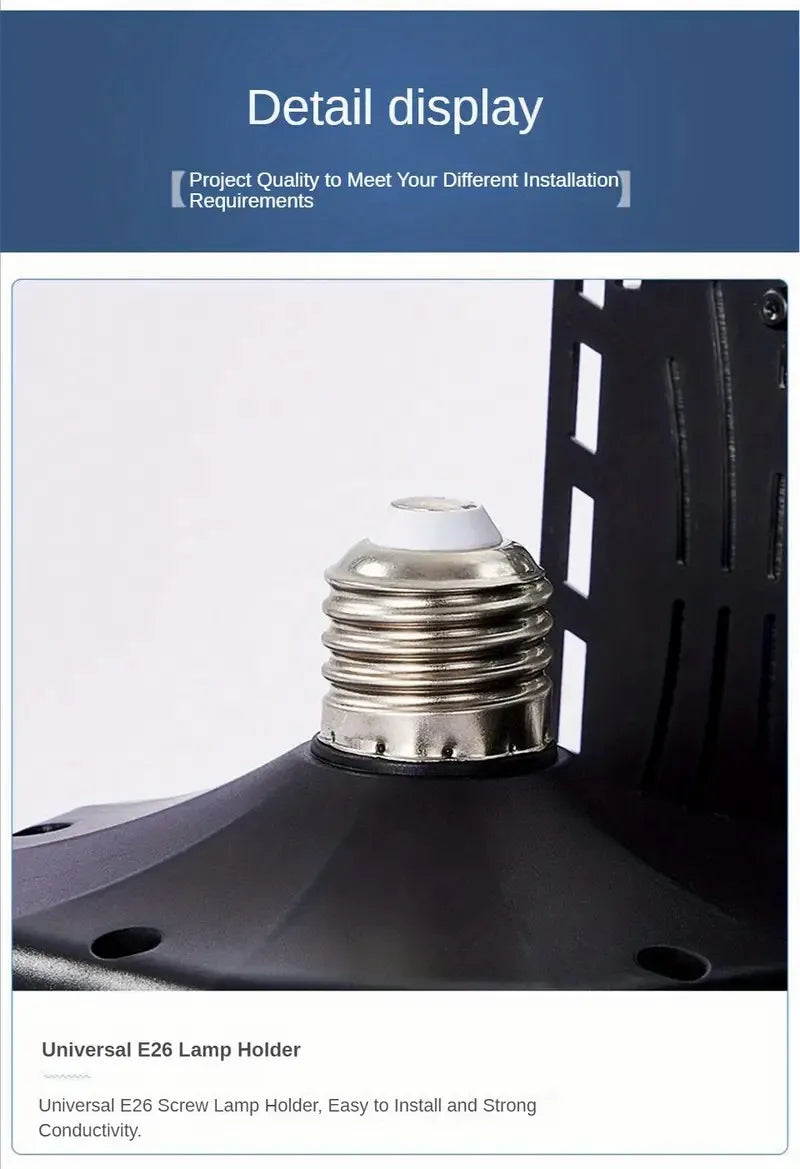 Adjustable LED Garage Lights – Foldable Ceiling Work Lamp for Workshop Warehouse