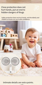 Portable Double Head Desk Fan – 8000mAh Cooling for Household and Office Use