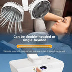 Portable Double Head Desk Fan – 8000mAh Cooling for Household and Office Use