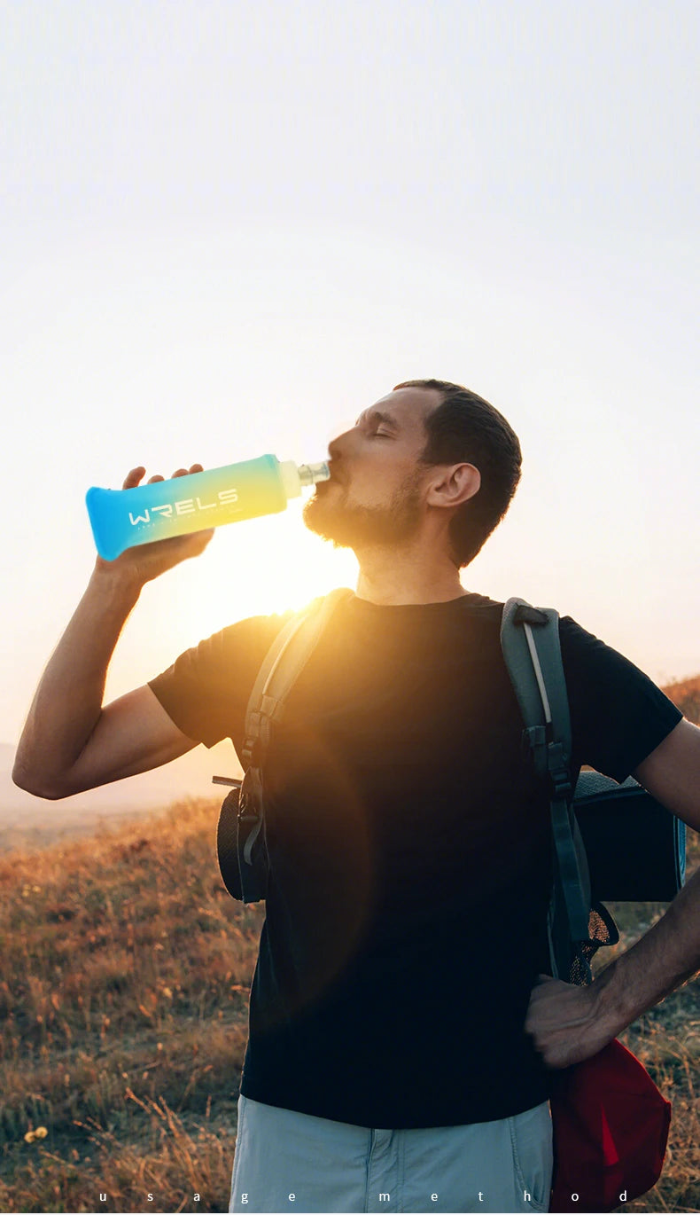 Collapsible TPU Water Bottle – BPA-Free Soft Flask for Outdoor Sports