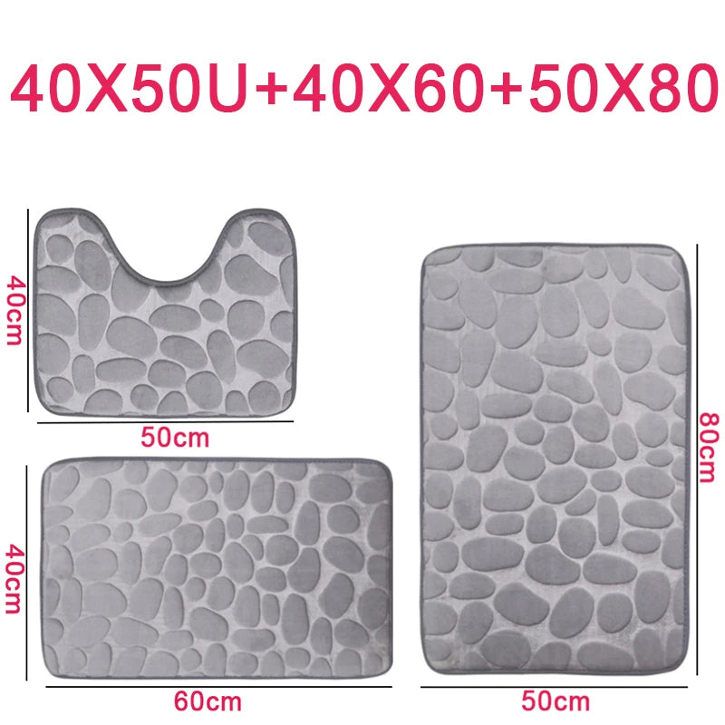 Absorbent Bathroom Rug – Slip-Resistant Floor Mat for Shower and Bathtub