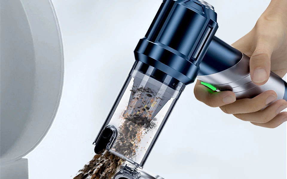 Portable Handheld Car Vacuum Cleaner – Wireless Strong Suction for Auto Interior