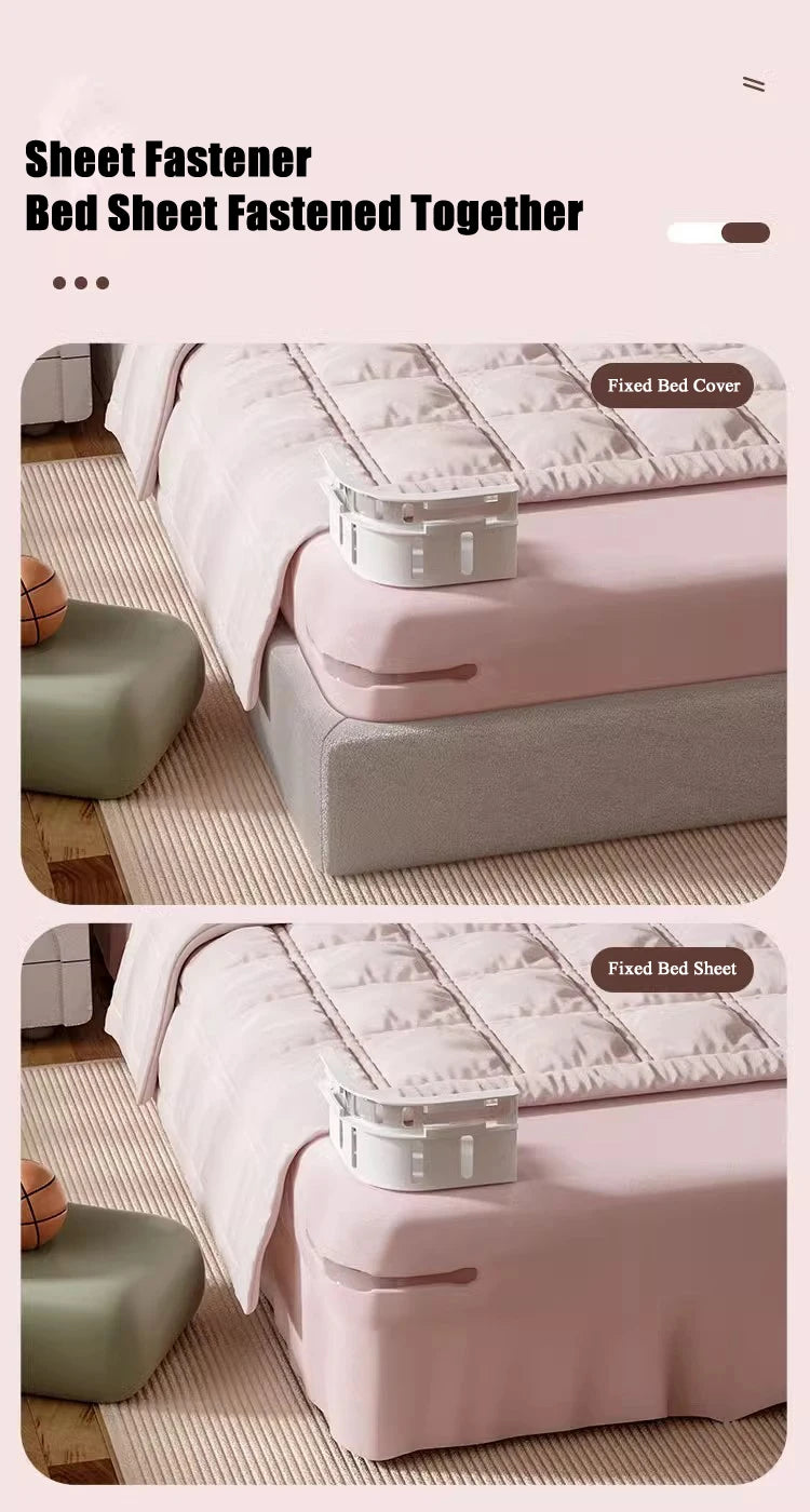 Invisible Bed Sheet Holder Clips – NeedleFree Anti-Slip Grippers for Bedding