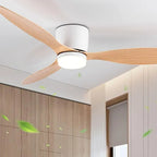 Dimmable LED Ceiling Fan – 42-52 Inch DC Motor for Modern Home Lighting