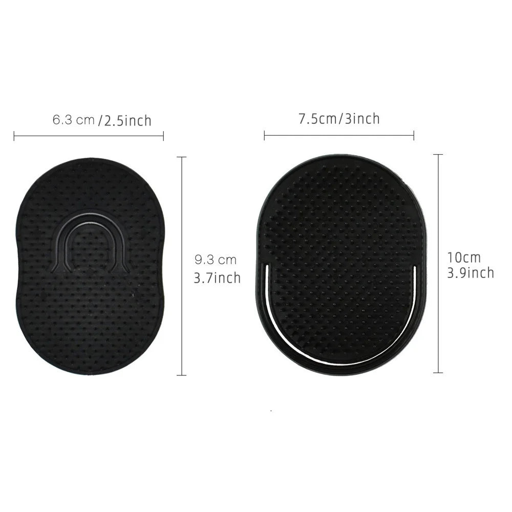 Portable Palm Massage Comb – Compact Grooming Brush for Men Travel