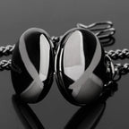 Vintage Silver Quartz Pocket Watch – Fashion Pendant Necklace for Men