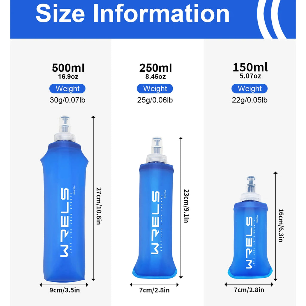 Collapsible TPU Water Bottle – BPA-Free Soft Flask for Outdoor Sports
