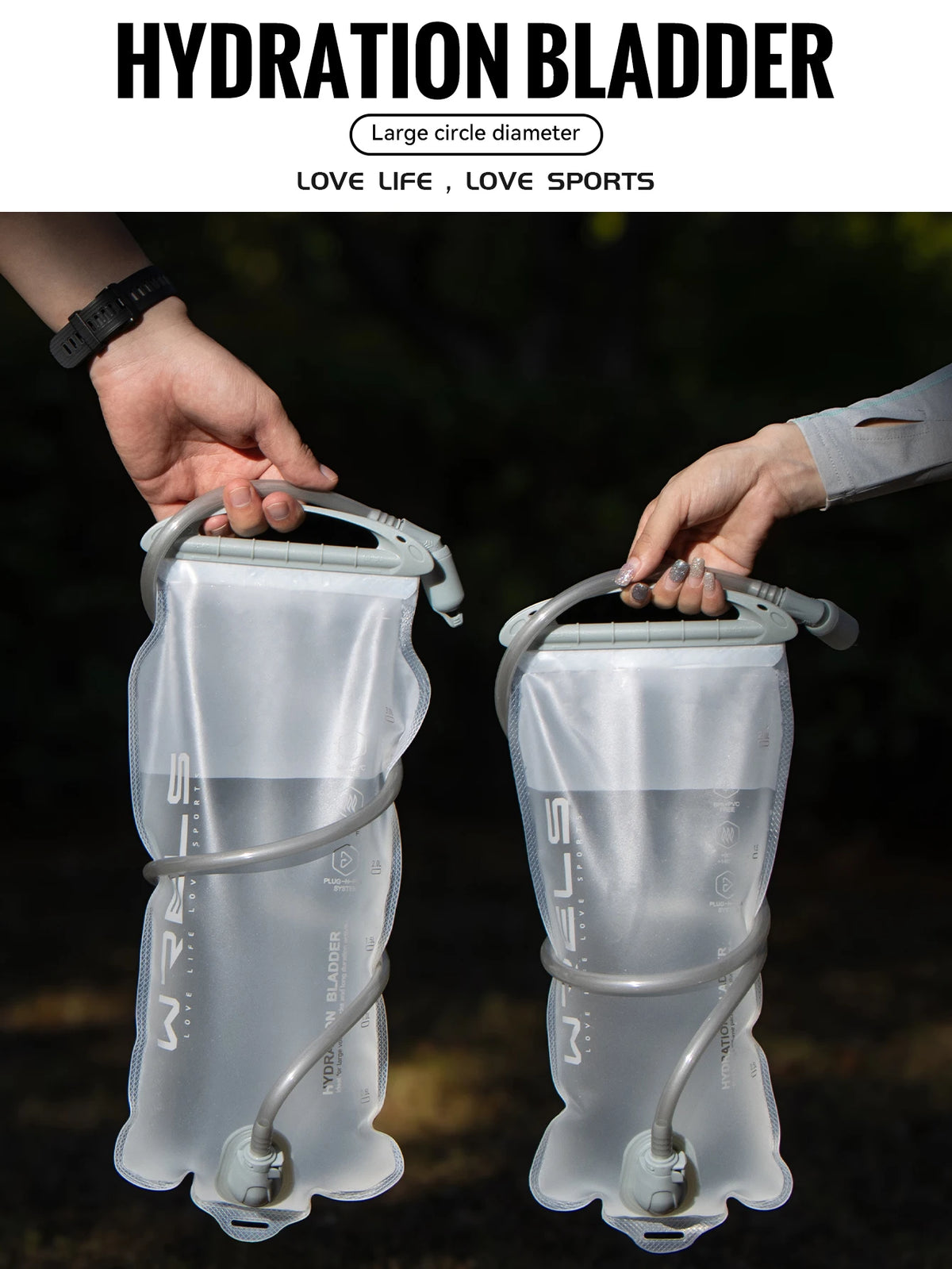 Hydration Bladder – BPA Free TPU Reservoir for Hiking Running and Cycling