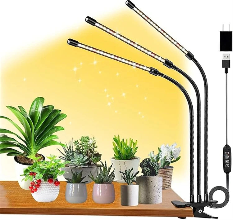 LED Clip Grow Light – Full Spectrum Lamp for Indoor Plant Seed Starting