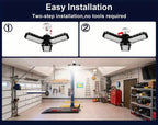 Adjustable LED Garage Lights – Foldable Ceiling Work Lamp for Workshop Warehouse